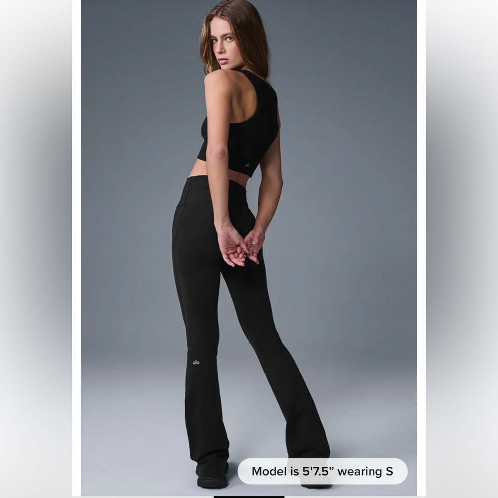 ALO bootcut legging airbrush black